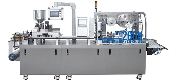 Less Floor Space High Speed Pharmaceutical Alu-PVC Blister Packing Machine Dpp-260h